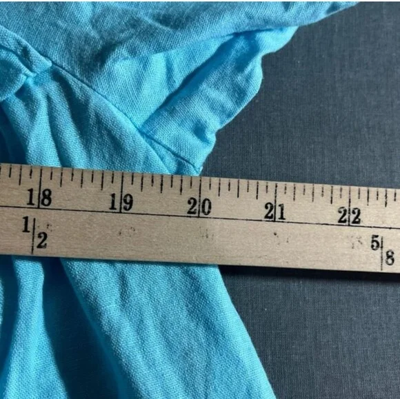 Stoney Clover Lane x Target‎ Dress Womens Medium Blue Linen - Picture 8 of 8